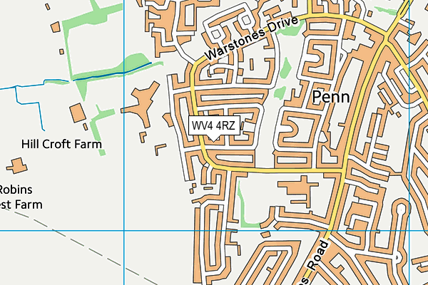 WV4 4RZ map - OS VectorMap District (Ordnance Survey) WV4 4RZ map - OS VectorMap District (Ordnance Survey)