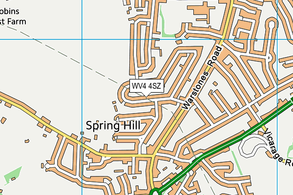 WV4 4SZ map - OS VectorMap District (Ordnance Survey) WV4 4SZ map - OS VectorMap District (Ordnance Survey)