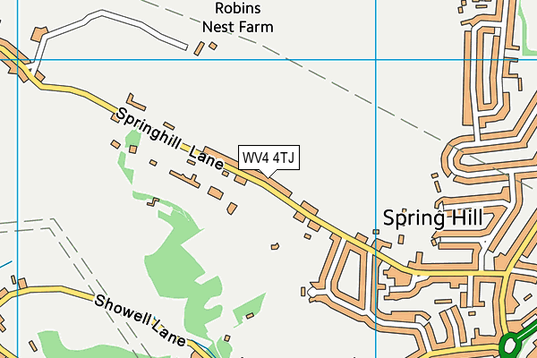 WV4 4TJ map - OS VectorMap District (Ordnance Survey)