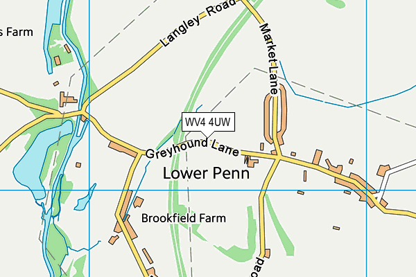 WV4 4UW map - OS VectorMap District (Ordnance Survey) WV4 4UW map - OS VectorMap District (Ordnance Survey)