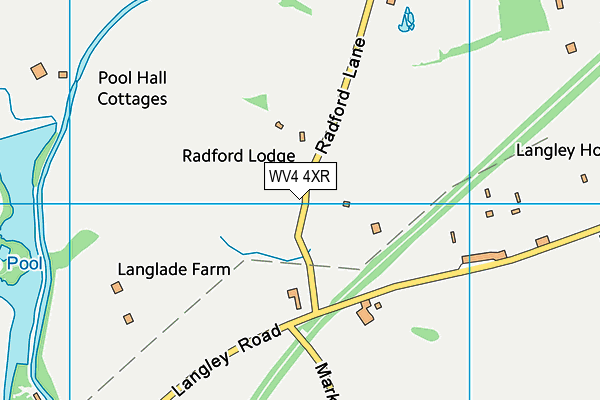 WV4 4XR map - OS VectorMap District (Ordnance Survey)