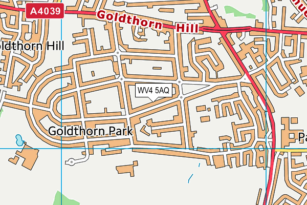 WV4 5AQ map - OS VectorMap District (Ordnance Survey)