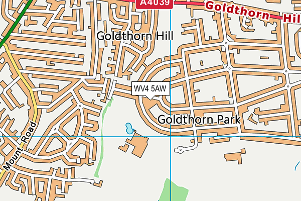 WV4 5AW map - OS VectorMap District (Ordnance Survey) WV4 5AW map - OS VectorMap District (Ordnance Survey)