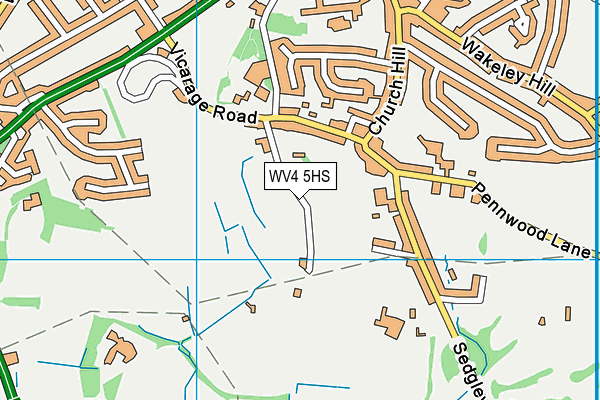 WV4 5HS map - OS VectorMap District (Ordnance Survey) WV4 5HS map - OS VectorMap District (Ordnance Survey)