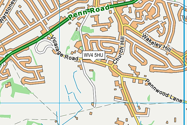 WV4 5HU map - OS VectorMap District (Ordnance Survey) WV4 5HU map - OS VectorMap District (Ordnance Survey)