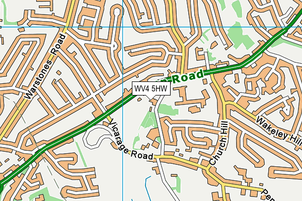 WV4 5HW map - OS VectorMap District (Ordnance Survey) WV4 5HW map - OS VectorMap District (Ordnance Survey)
