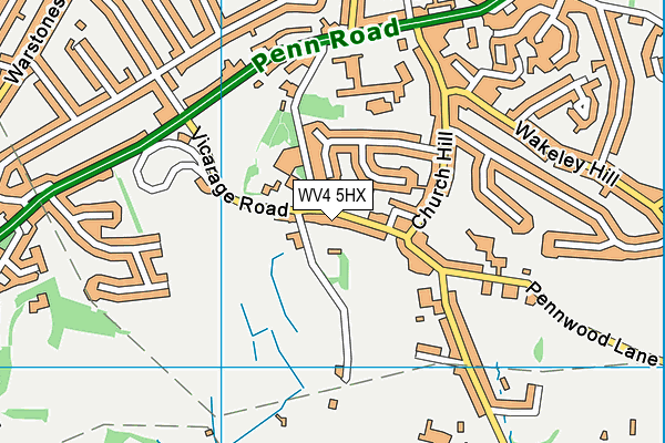 WV4 5HX map - OS VectorMap District (Ordnance Survey) WV4 5HX map - OS VectorMap District (Ordnance Survey)