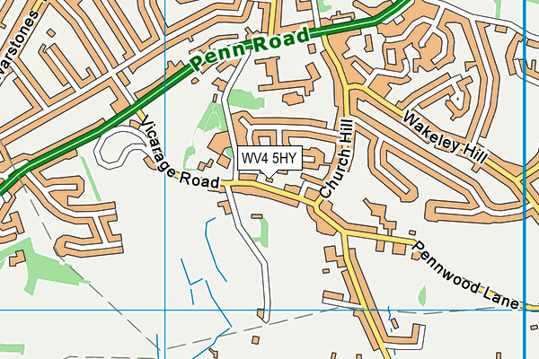WV4 5HY map - OS VectorMap District (Ordnance Survey) WV4 5HY map - OS VectorMap District (Ordnance Survey)