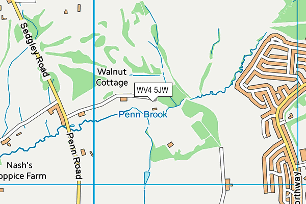 WV4 5JW map - OS VectorMap District (Ordnance Survey) WV4 5JW map - OS VectorMap District (Ordnance Survey)