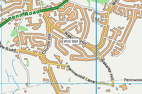 WV4 5NX map - OS VectorMap District (Ordnance Survey) WV4 5NX map - OS VectorMap District (Ordnance Survey)