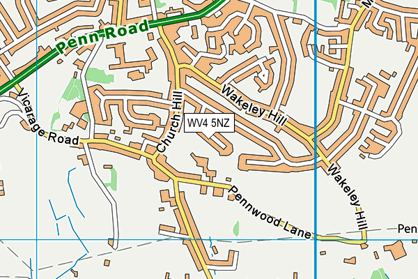 WV4 5NZ map - OS VectorMap District (Ordnance Survey) WV4 5NZ map - OS VectorMap District (Ordnance Survey)