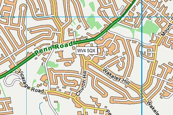 WV4 5QX map - OS VectorMap District (Ordnance Survey) WV4 5QX map - OS VectorMap District (Ordnance Survey)