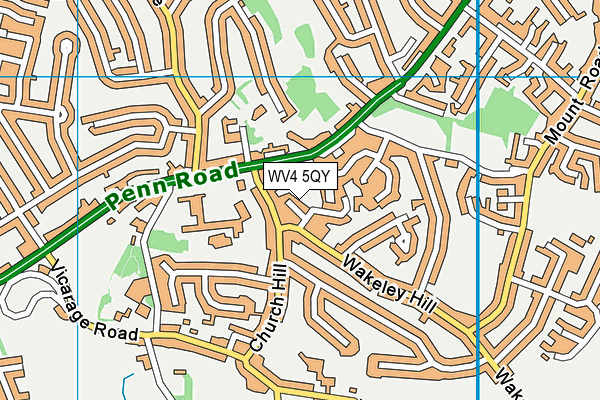 WV4 5QY map - OS VectorMap District (Ordnance Survey) WV4 5QY map - OS VectorMap District (Ordnance Survey)