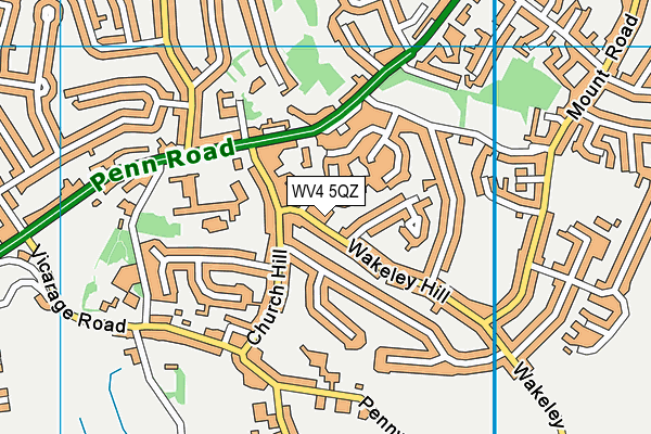 WV4 5QZ map - OS VectorMap District (Ordnance Survey) WV4 5QZ map - OS VectorMap District (Ordnance Survey)