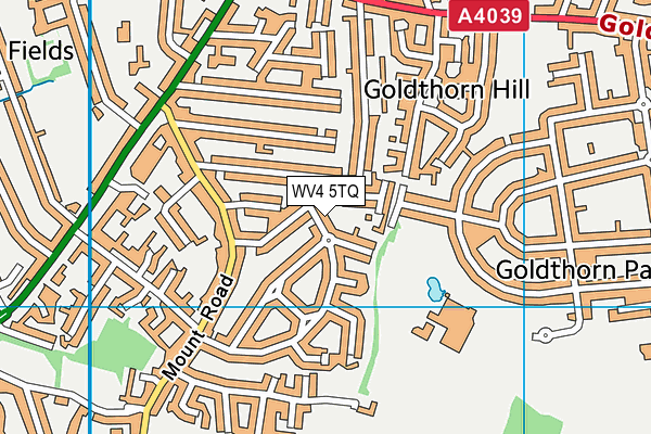 WV4 5TQ map - OS VectorMap District (Ordnance Survey)