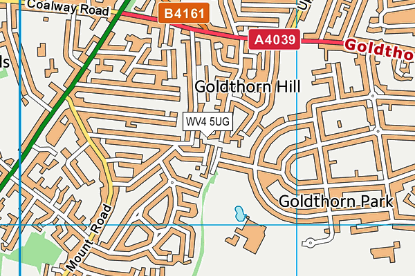 WV4 5UG map - OS VectorMap District (Ordnance Survey)