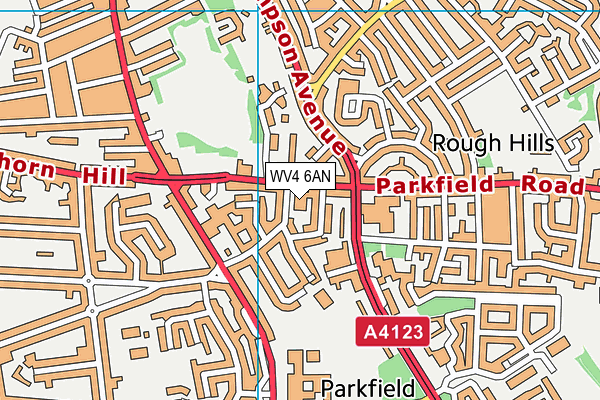 WV4 6AN map - OS VectorMap District (Ordnance Survey) WV4 6AN map - OS VectorMap District (Ordnance Survey)