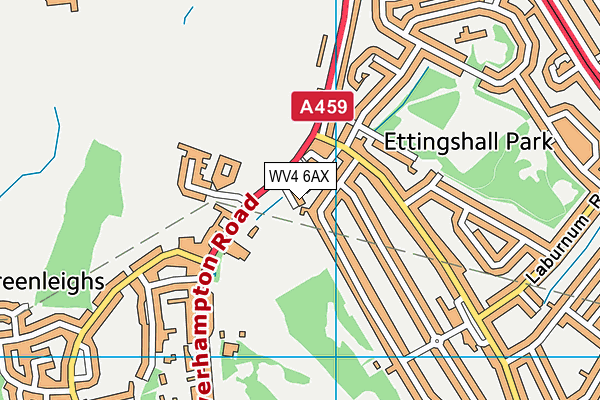WV4 6AX map - OS VectorMap District (Ordnance Survey) WV4 6AX map - OS VectorMap District (Ordnance Survey)