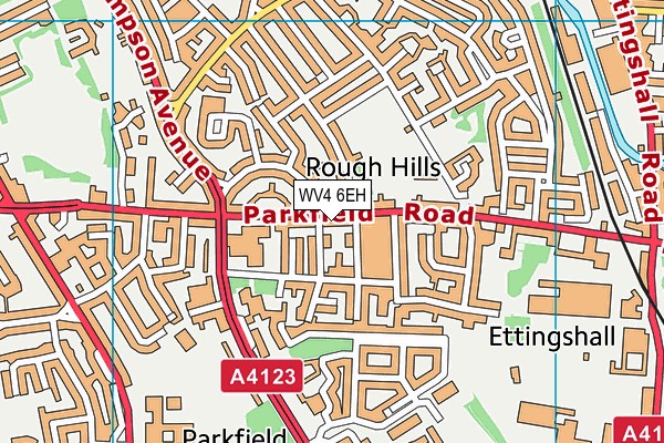 WV4 6EH map - OS VectorMap District (Ordnance Survey) WV4 6EH map - OS VectorMap District (Ordnance Survey)