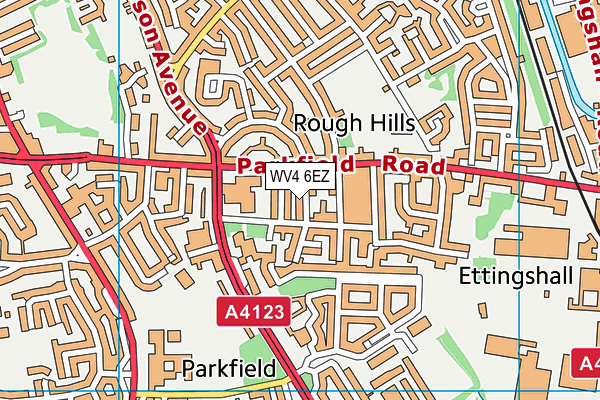 WV4 6EZ map - OS VectorMap District (Ordnance Survey) WV4 6EZ map - OS VectorMap District (Ordnance Survey)