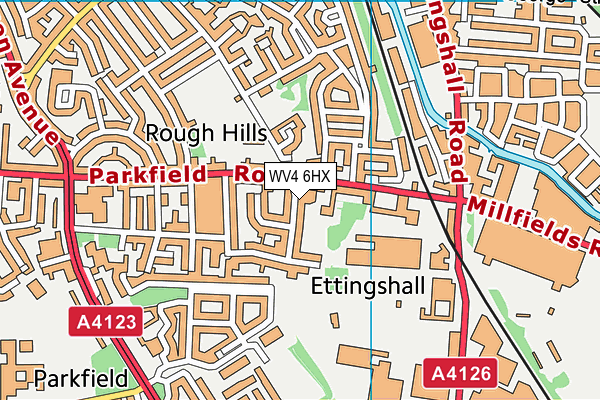 WV4 6HX map - OS VectorMap District (Ordnance Survey) WV4 6HX map - OS VectorMap District (Ordnance Survey)