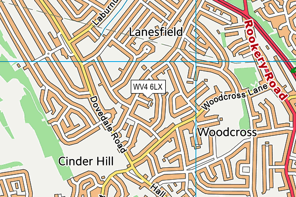 WV4 6LX map - OS VectorMap District (Ordnance Survey) WV4 6LX map - OS VectorMap District (Ordnance Survey)