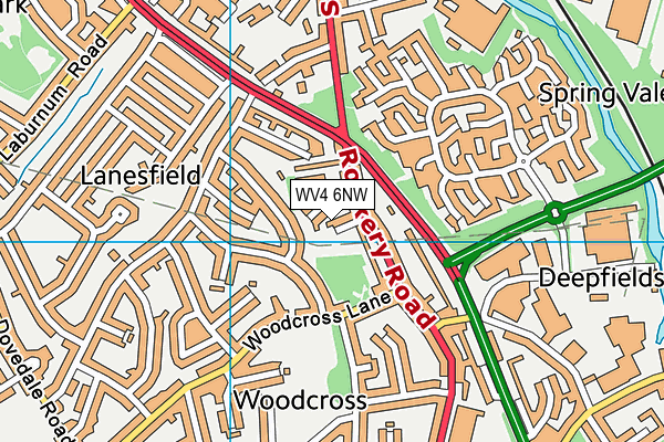 WV4 6NW map - OS VectorMap District (Ordnance Survey) WV4 6NW map - OS VectorMap District (Ordnance Survey)