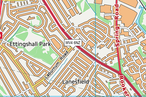 WV4 6NZ map - OS VectorMap District (Ordnance Survey) WV4 6NZ map - OS VectorMap District (Ordnance Survey)
