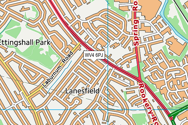 WV4 6PJ map - OS VectorMap District (Ordnance Survey) WV4 6PJ map - OS VectorMap District (Ordnance Survey)