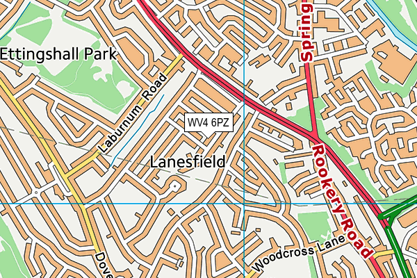 WV4 6PZ map - OS VectorMap District (Ordnance Survey) WV4 6PZ map - OS VectorMap District (Ordnance Survey)