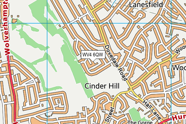 WV4 6QW map - OS VectorMap District (Ordnance Survey) WV4 6QW map - OS VectorMap District (Ordnance Survey)