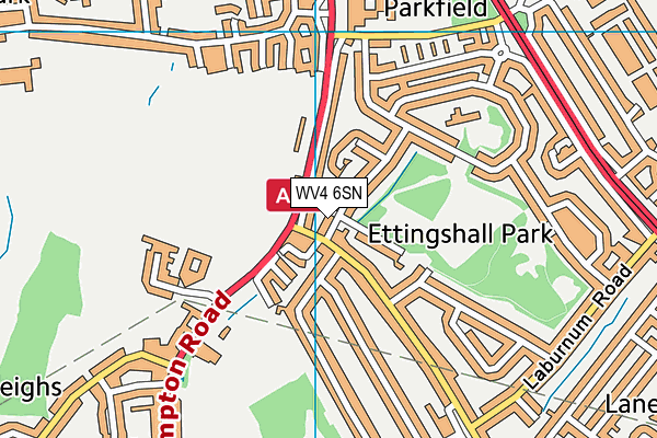 WV4 6SN map - OS VectorMap District (Ordnance Survey) WV4 6SN map - OS VectorMap District (Ordnance Survey)