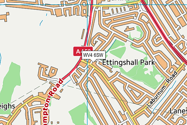 WV4 6SW map - OS VectorMap District (Ordnance Survey) WV4 6SW map - OS VectorMap District (Ordnance Survey)