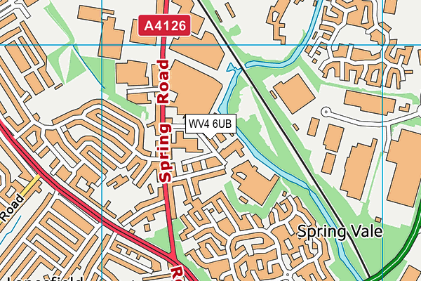 WV4 6UB map - OS VectorMap District (Ordnance Survey) WV4 6UB map - OS VectorMap District (Ordnance Survey)