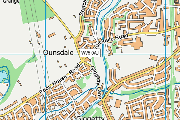WV5 0AJ map - OS VectorMap District (Ordnance Survey)