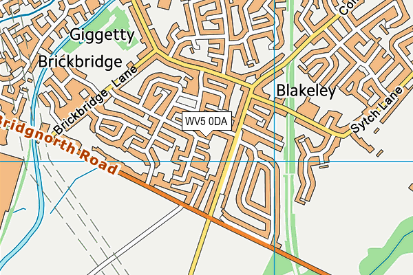 WV5 0DA map - OS VectorMap District (Ordnance Survey) WV5 0DA map - OS VectorMap District (Ordnance Survey)