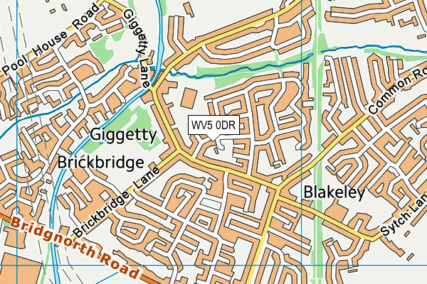 WV5 0DR map - OS VectorMap District (Ordnance Survey) WV5 0DR map - OS VectorMap District (Ordnance Survey)