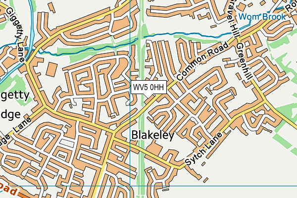 WV5 0HH map - OS VectorMap District (Ordnance Survey) WV5 0HH map - OS VectorMap District (Ordnance Survey)