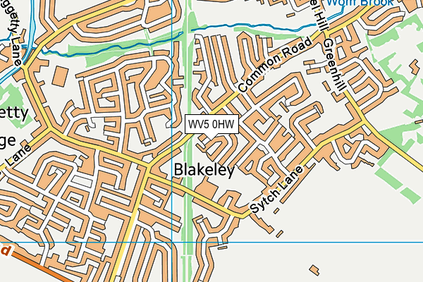 WV5 0HW map - OS VectorMap District (Ordnance Survey) WV5 0HW map - OS VectorMap District (Ordnance Survey)