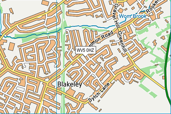 WV5 0HZ map - OS VectorMap District (Ordnance Survey) WV5 0HZ map - OS VectorMap District (Ordnance Survey)