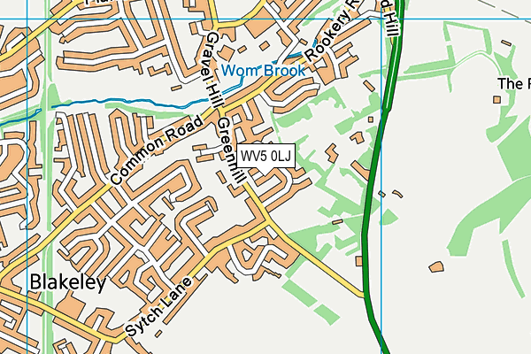 WV5 0LJ map - OS VectorMap District (Ordnance Survey) WV5 0LJ map - OS VectorMap District (Ordnance Survey)