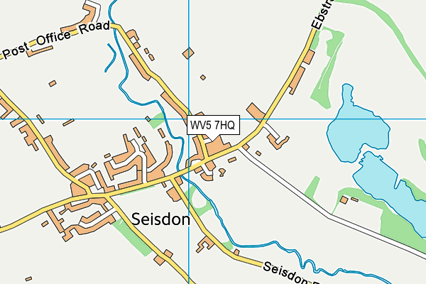 WV5 7HQ map - OS VectorMap District (Ordnance Survey)