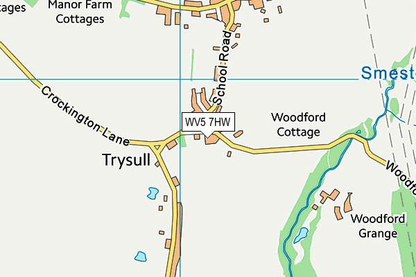 WV5 7HW map - OS VectorMap District (Ordnance Survey) WV5 7HW map - OS VectorMap District (Ordnance Survey)