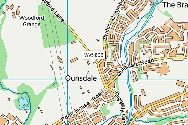 WV5 8DB map - OS VectorMap District (Ordnance Survey) WV5 8DB map - OS VectorMap District (Ordnance Survey)