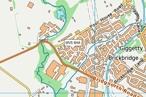 WV5 8HA map - OS VectorMap District (Ordnance Survey) WV5 8HA map - OS VectorMap District (Ordnance Survey)