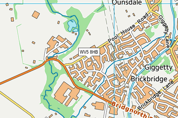 WV5 8HB map - OS VectorMap District (Ordnance Survey) WV5 8HB map - OS VectorMap District (Ordnance Survey)