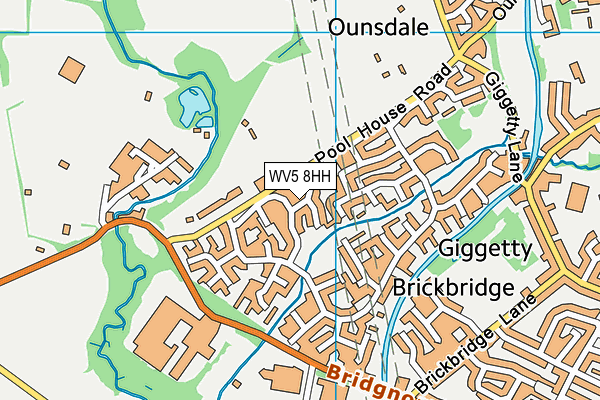 WV5 8HH map - OS VectorMap District (Ordnance Survey)