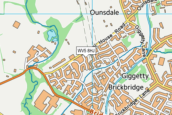 WV5 8HJ map - OS VectorMap District (Ordnance Survey)