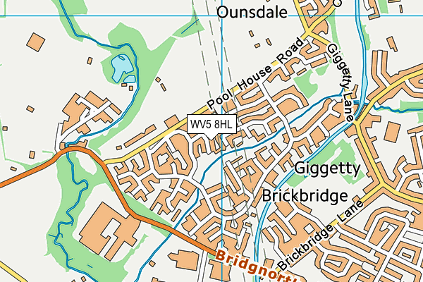 WV5 8HL map - OS VectorMap District (Ordnance Survey) WV5 8HL map - OS VectorMap District (Ordnance Survey)
