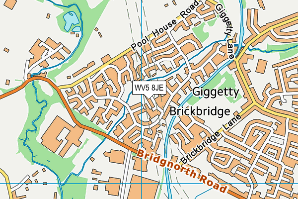 WV5 8JE map - OS VectorMap District (Ordnance Survey) WV5 8JE map - OS VectorMap District (Ordnance Survey)